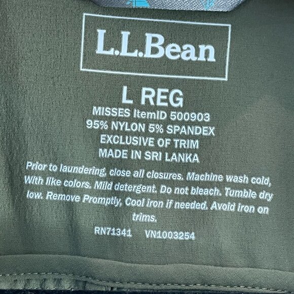 LL Bean Womens Large Utility Vest Soft Shell Lightweight Layer Cinch Waist Olive - Picture 4 of 9